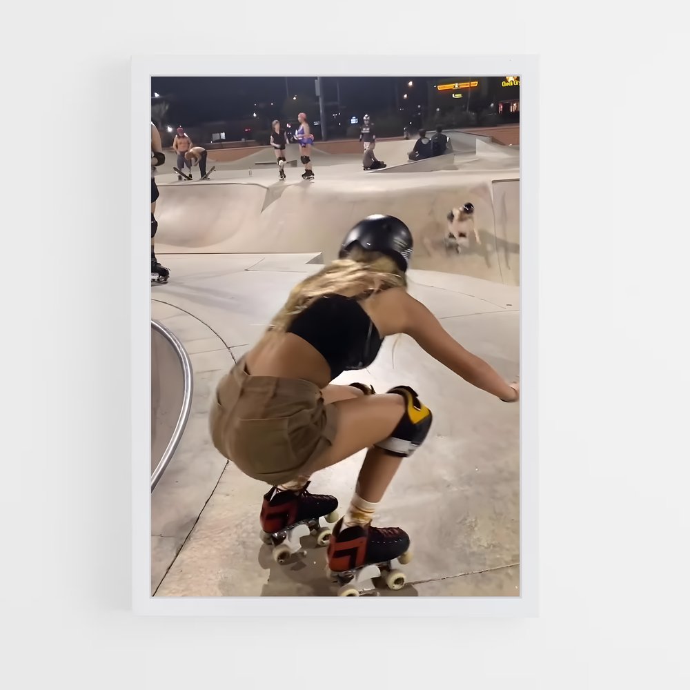 Poster Skater Girl Rising – affiche Roller (vue 3)